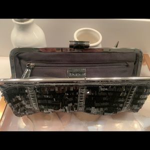 Black Bebe clutch purse